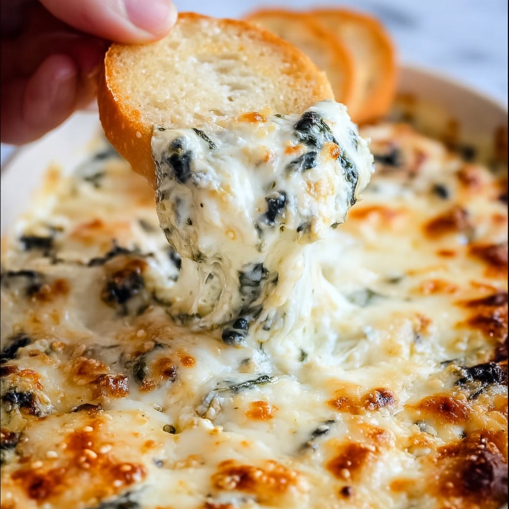 Extra Cheesy Spinach Artichoke Dip (Hot or Cold!) Recipe - Recipe Image