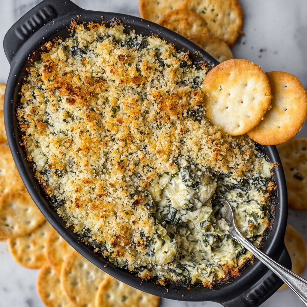 Baked Spinach Artichoke Dip Recipe - Recipe Image