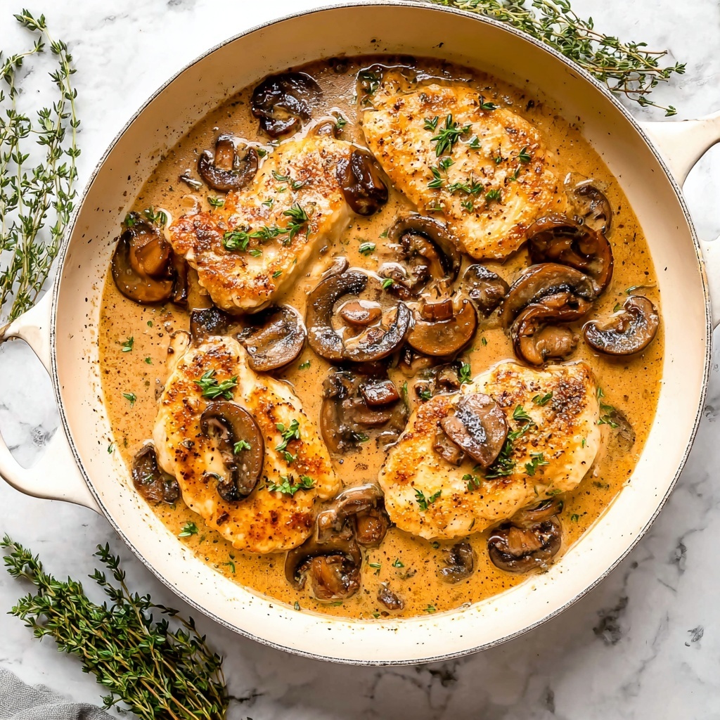 Creamy Mushroom Chicken Recipe - Recipe Image