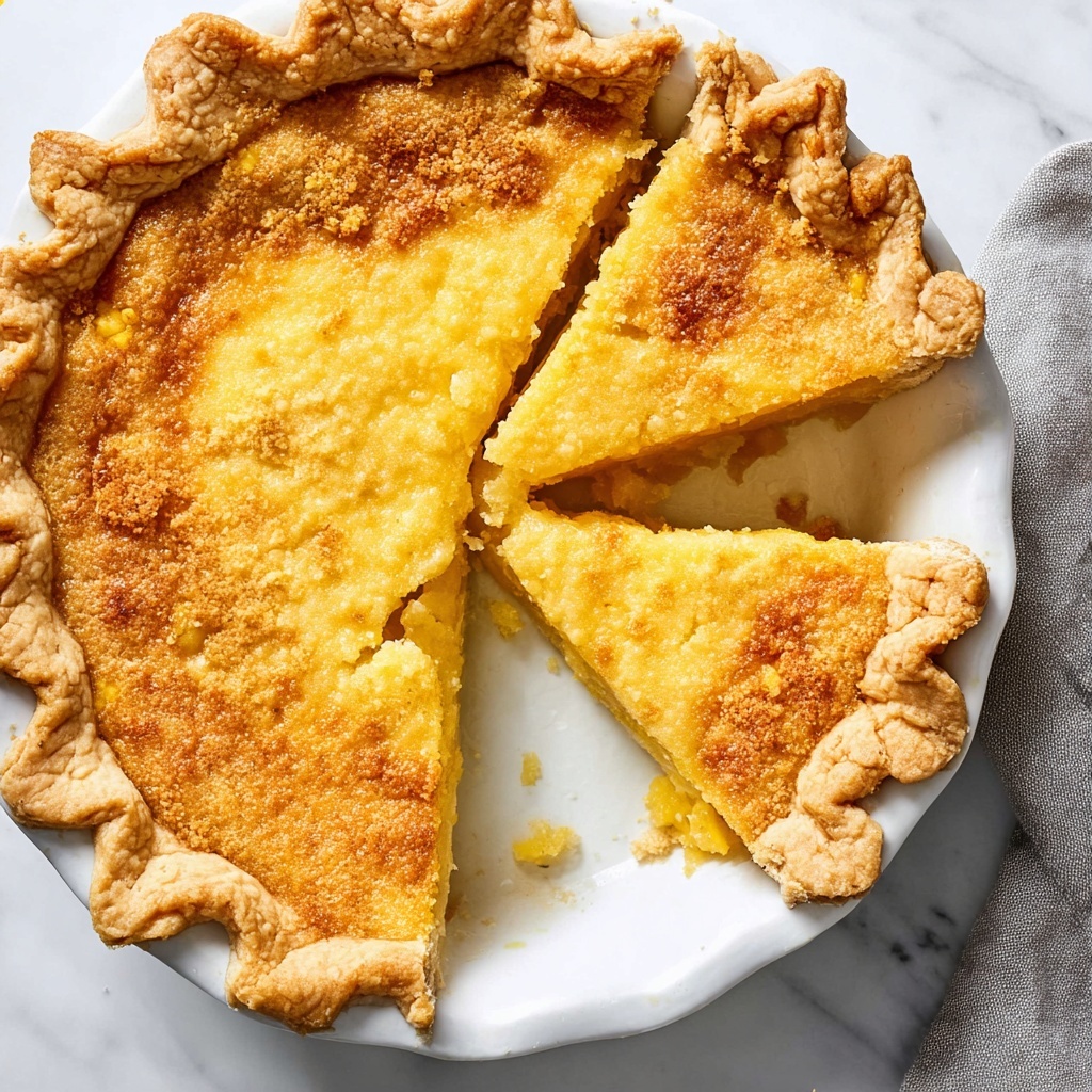 Buttermilk Lemon Custard Pie Recipe - Recipe Image