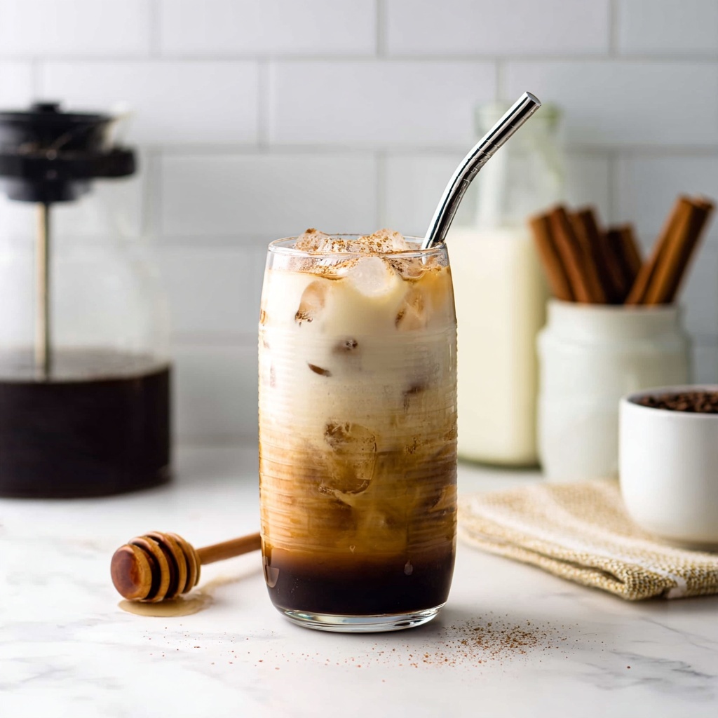 Iced Honey Cinnamon Latte Recipe - Recipe Image