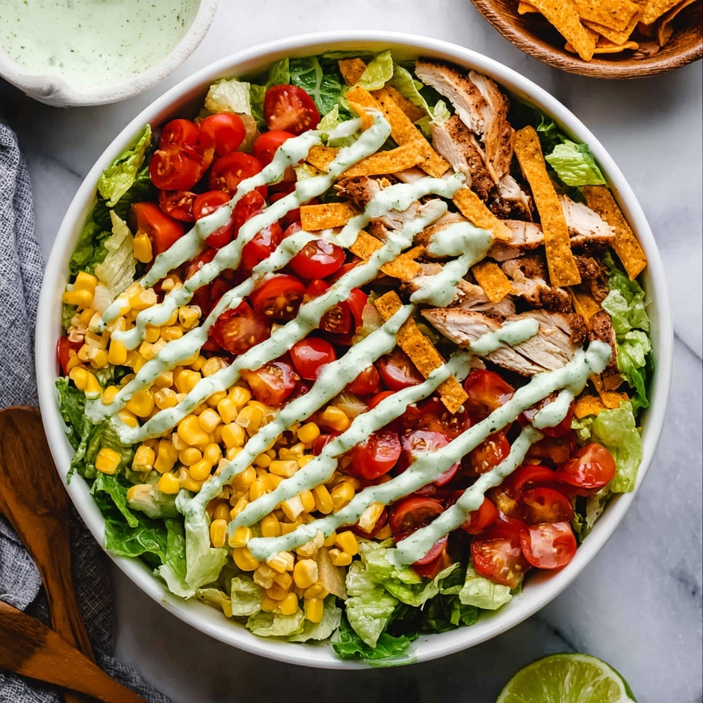 Southwest Salad with Cilantro Ranch Dressing Recipe - Recipe Image