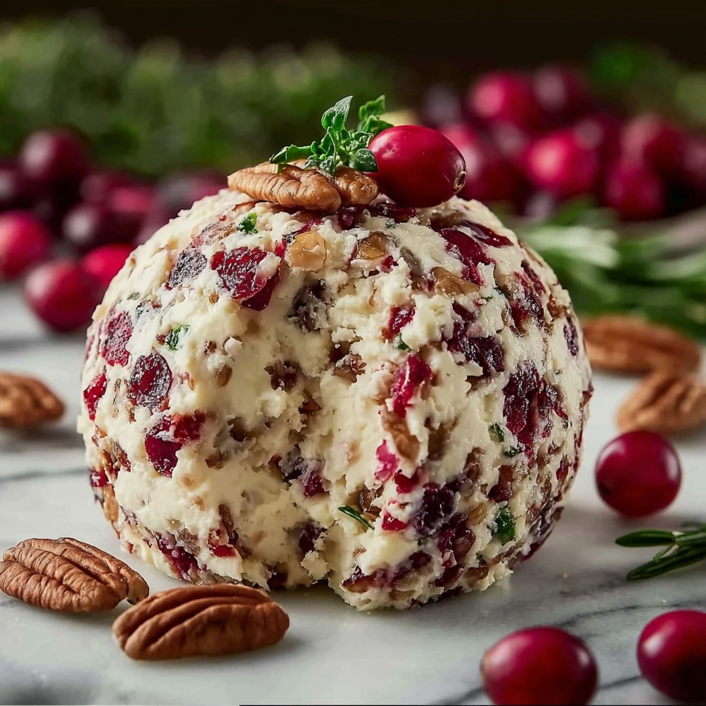 Cranberry Pecan Cheese Ball Recipe - Recipe Image