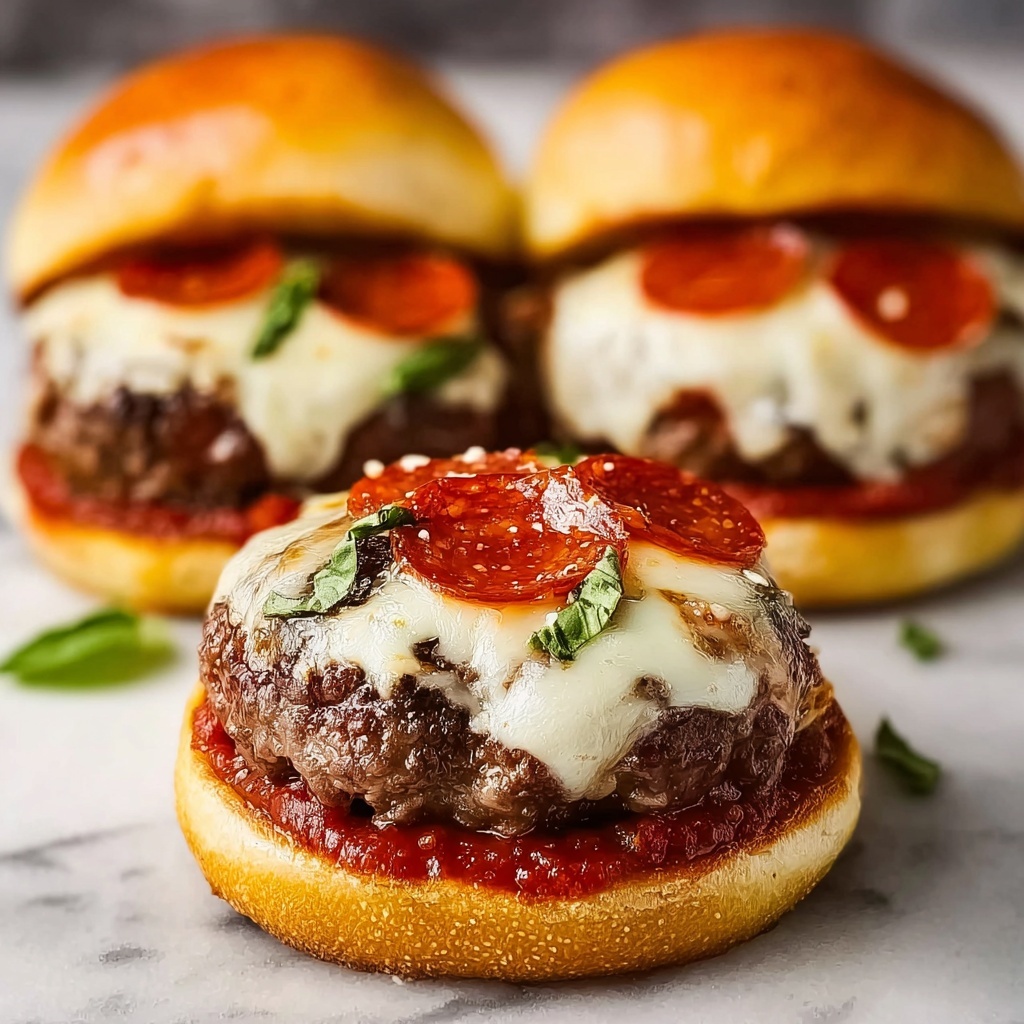 Pizza Burgers Recipe - Recipe Image