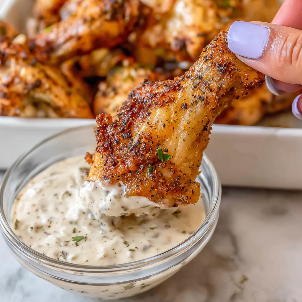 Creamy Herb Dipping Sauce for Chicken Wings Recipe - Recipe Image
