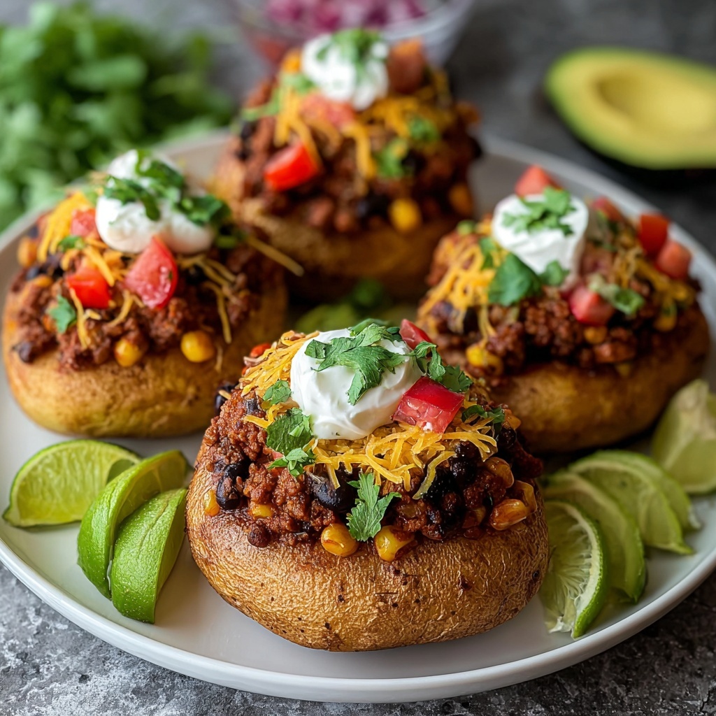 Mexican Spicy Loaded Taco Potatoes Recipe - Recipe Image