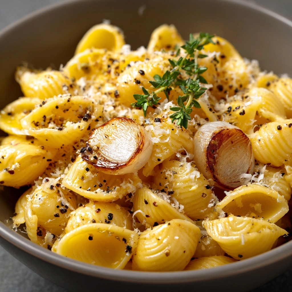 One Pot French Onion Pasta Recipe - Recipe Image