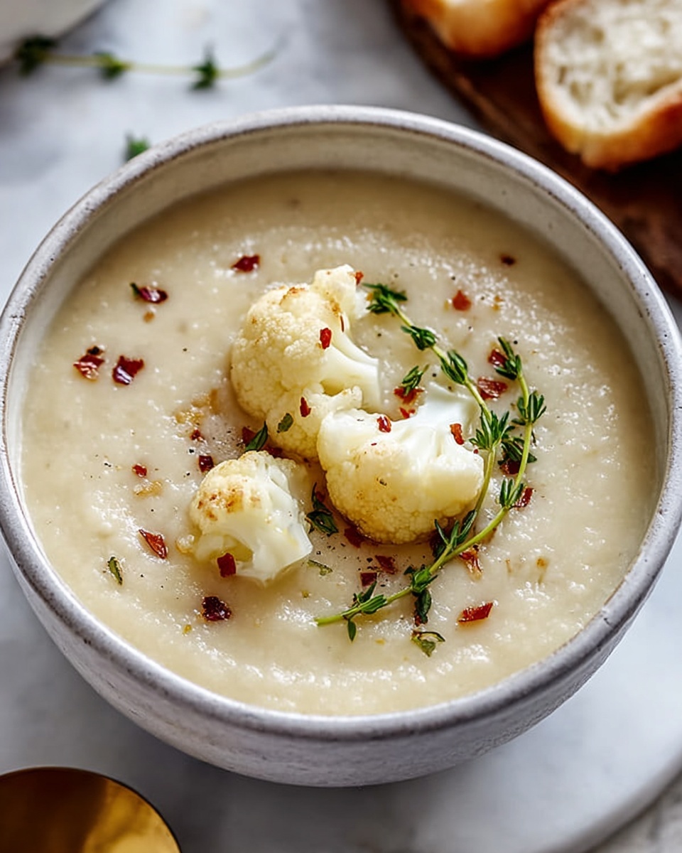 Vegan Cauliflower Soup Recipe - Recipe Image
