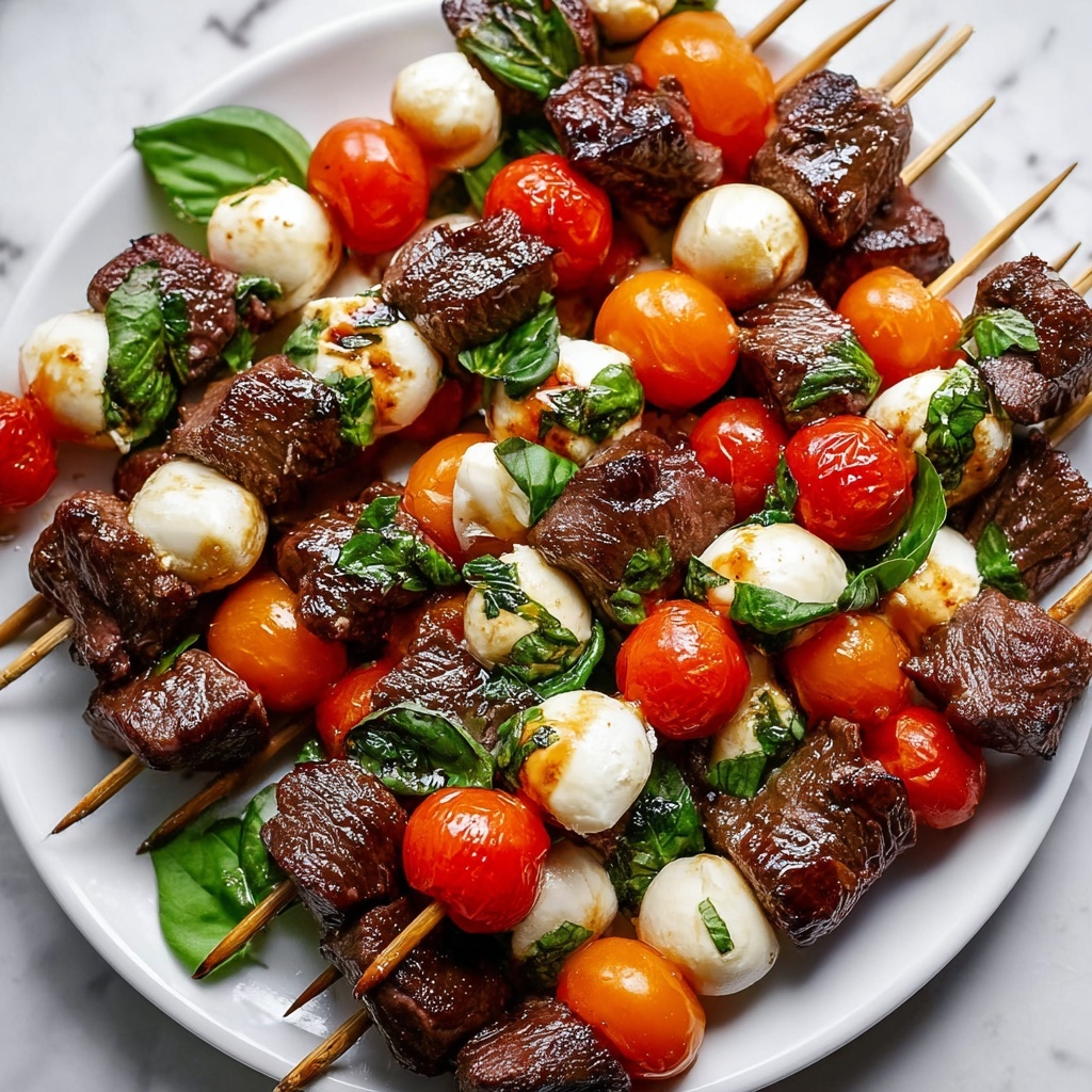 Beef Caprese Skewers Recipe - Recipe Image