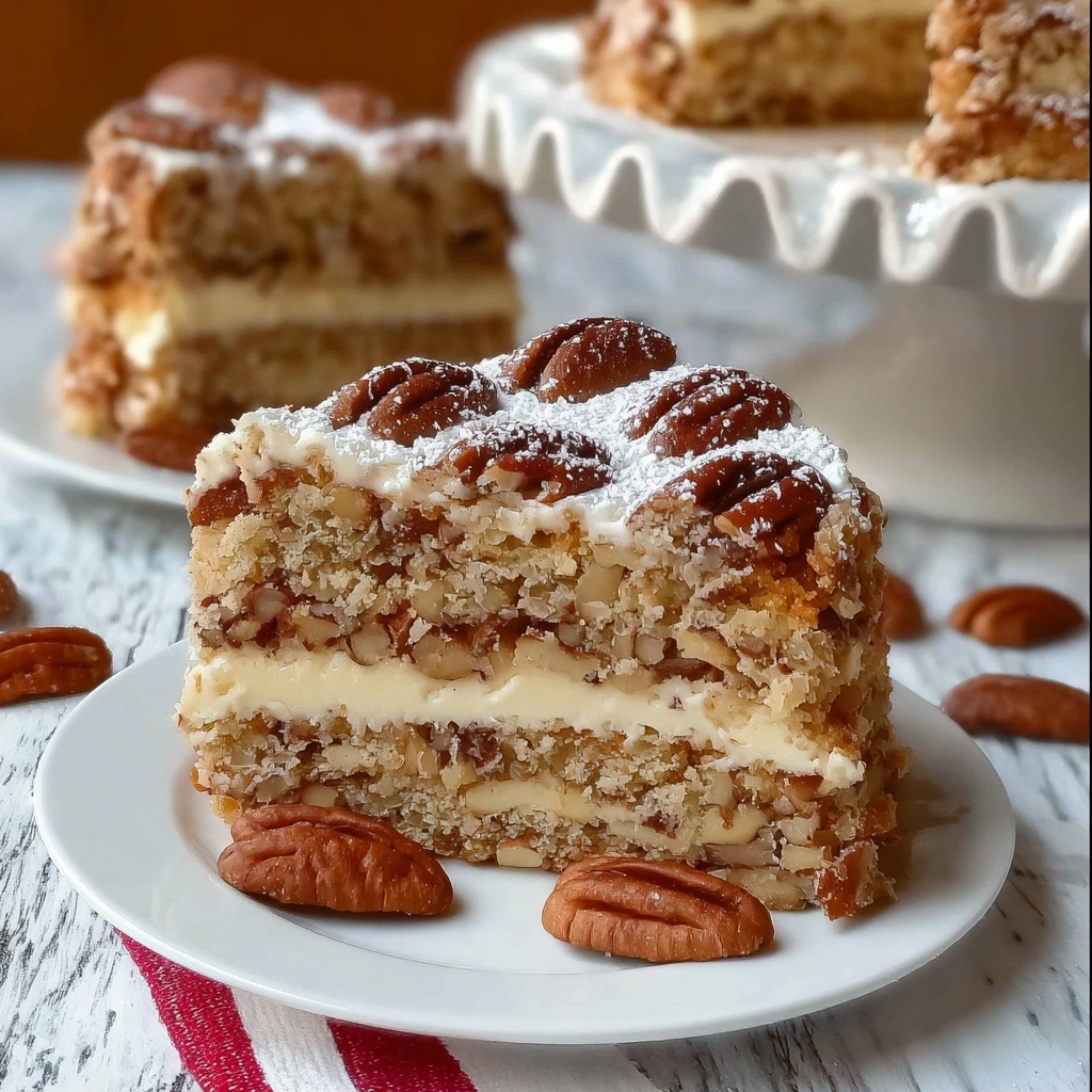 Pecan Pie Cake Recipe - Recipe Image
