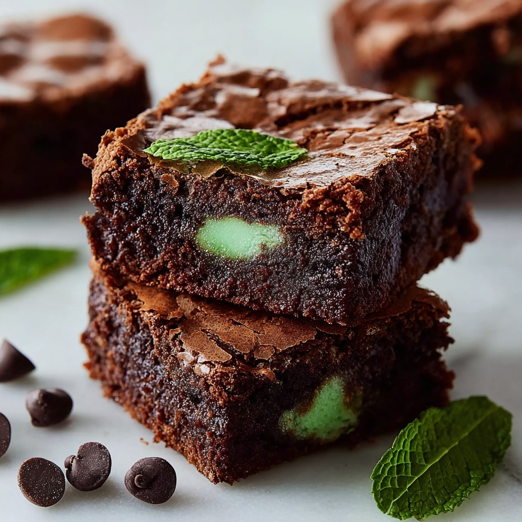 Delicious Mint Brownies Recipe - Recipe Image