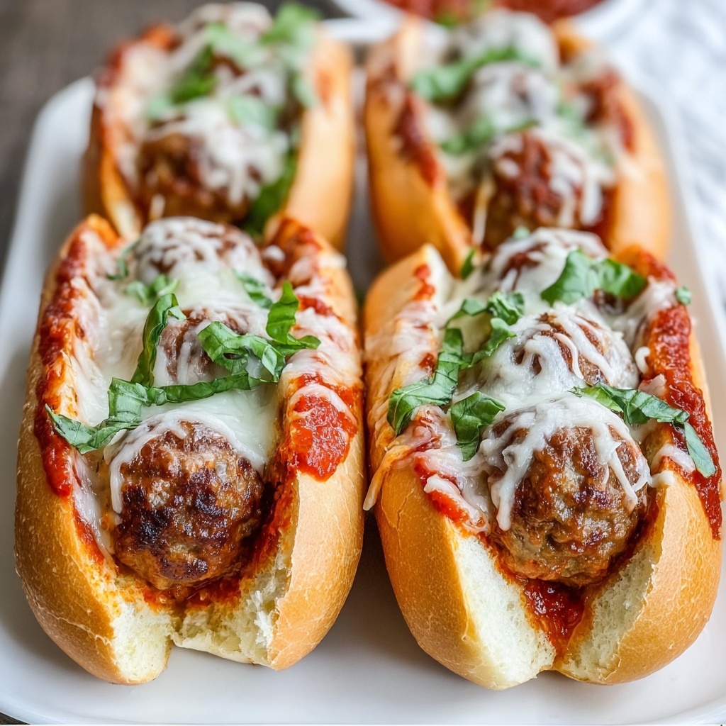 Cheesy Meatball Subs Recipe - Recipe Image