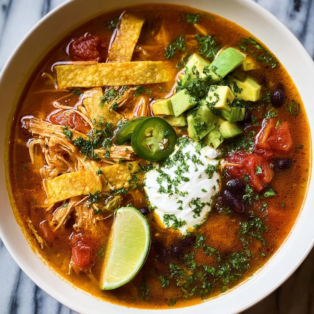 Poblano Chicken Tortilla Soup Recipe - Recipe Image