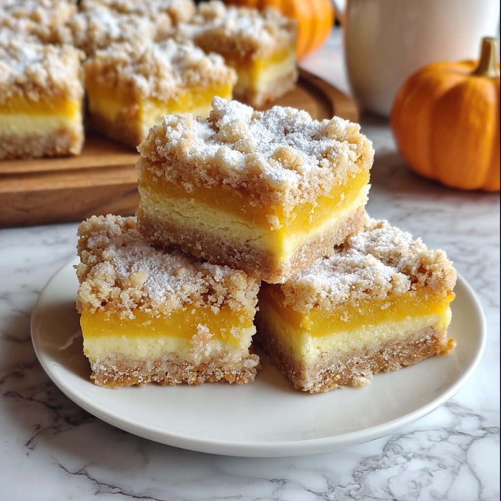 Pumpkin Gooey Butter Bars Recipe - Recipe Image