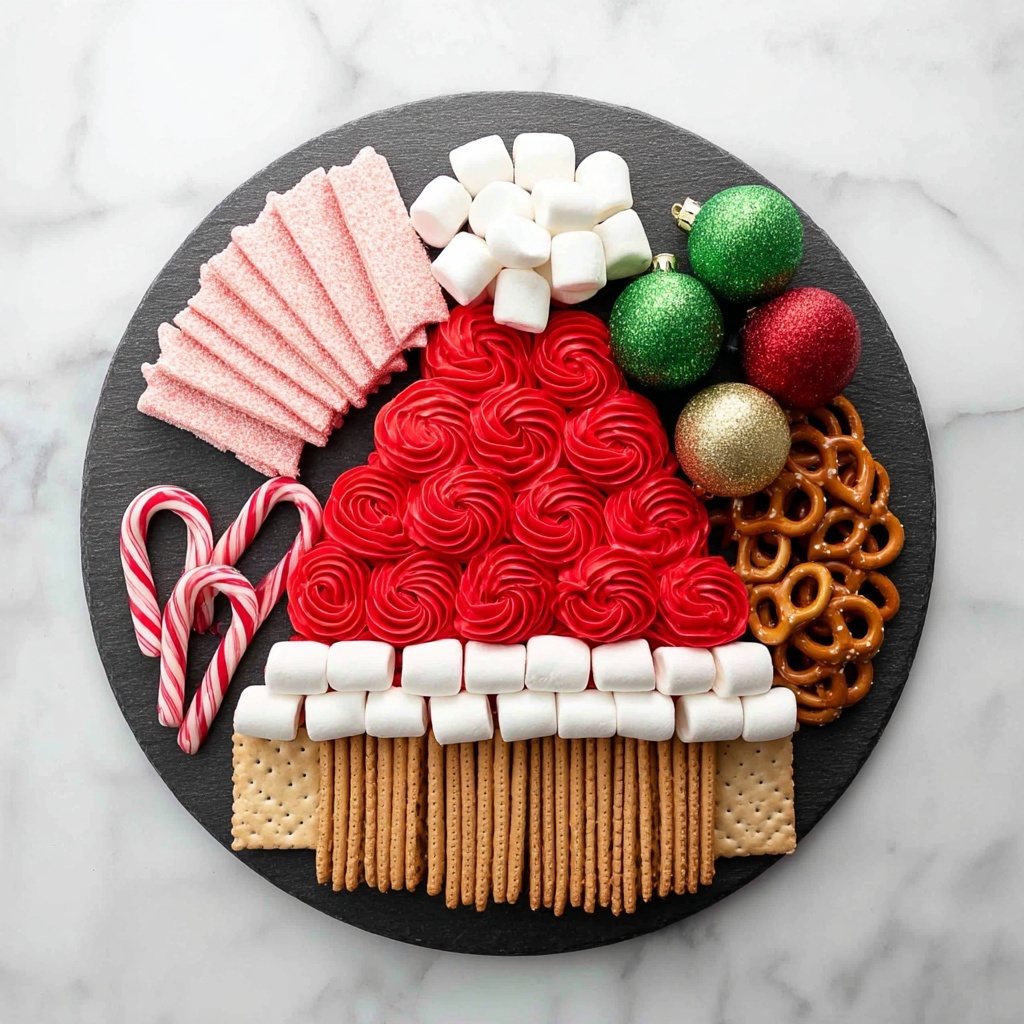 Easy Buttercream Santa Hat Board Recipe - Recipe Image