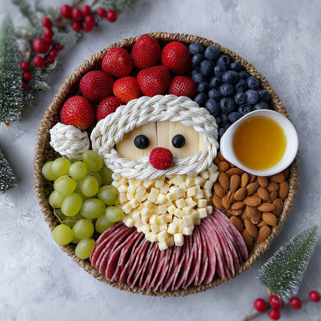 Santa Charcuterie Board Recipe - Recipe Image