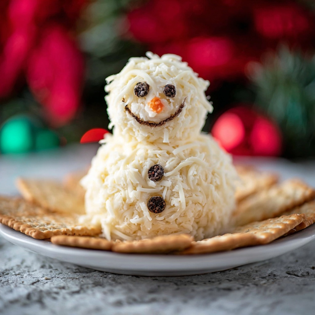 Ranch Snowman Cheeseball Recipe - Recipe Image