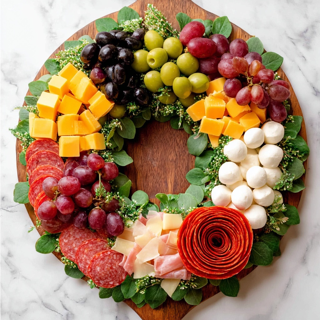Christmas Wreath Charcuterie Board Recipe - Recipe Image