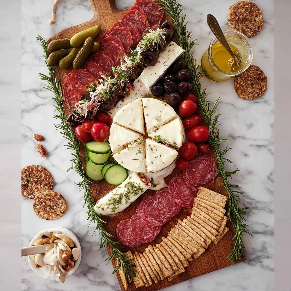 Festive Christmas Charcuterie Board for a Holiday Party Recipe - Recipe Image
