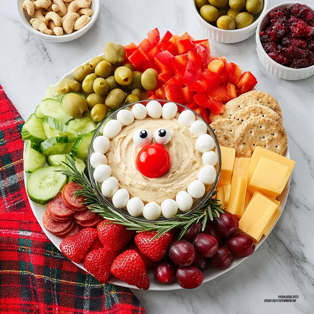 Santa Claus Charcuterie Board Recipe - Recipe Image