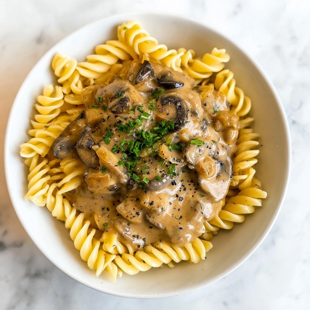 Christmas Mushroom Stroganoff Recipe - Recipe Image