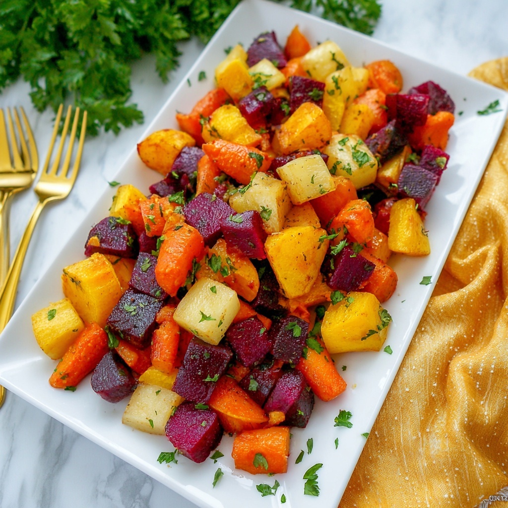 Christmas Roasted Root Vegetables Recipe - Recipe Image