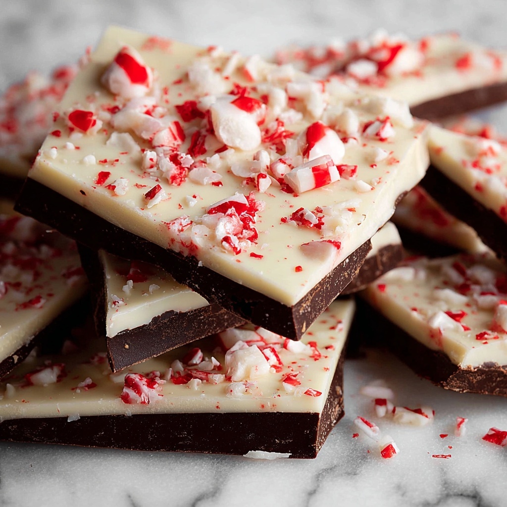 Christmas Peppermint Bark Candy Recipe - Recipe Image