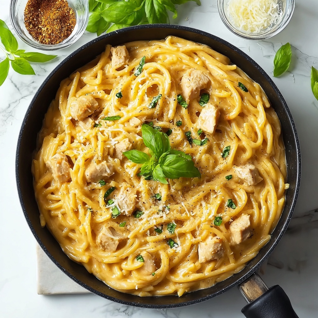 Creamy Cheesy Chicken Pasta Recipe - Recipe Image
