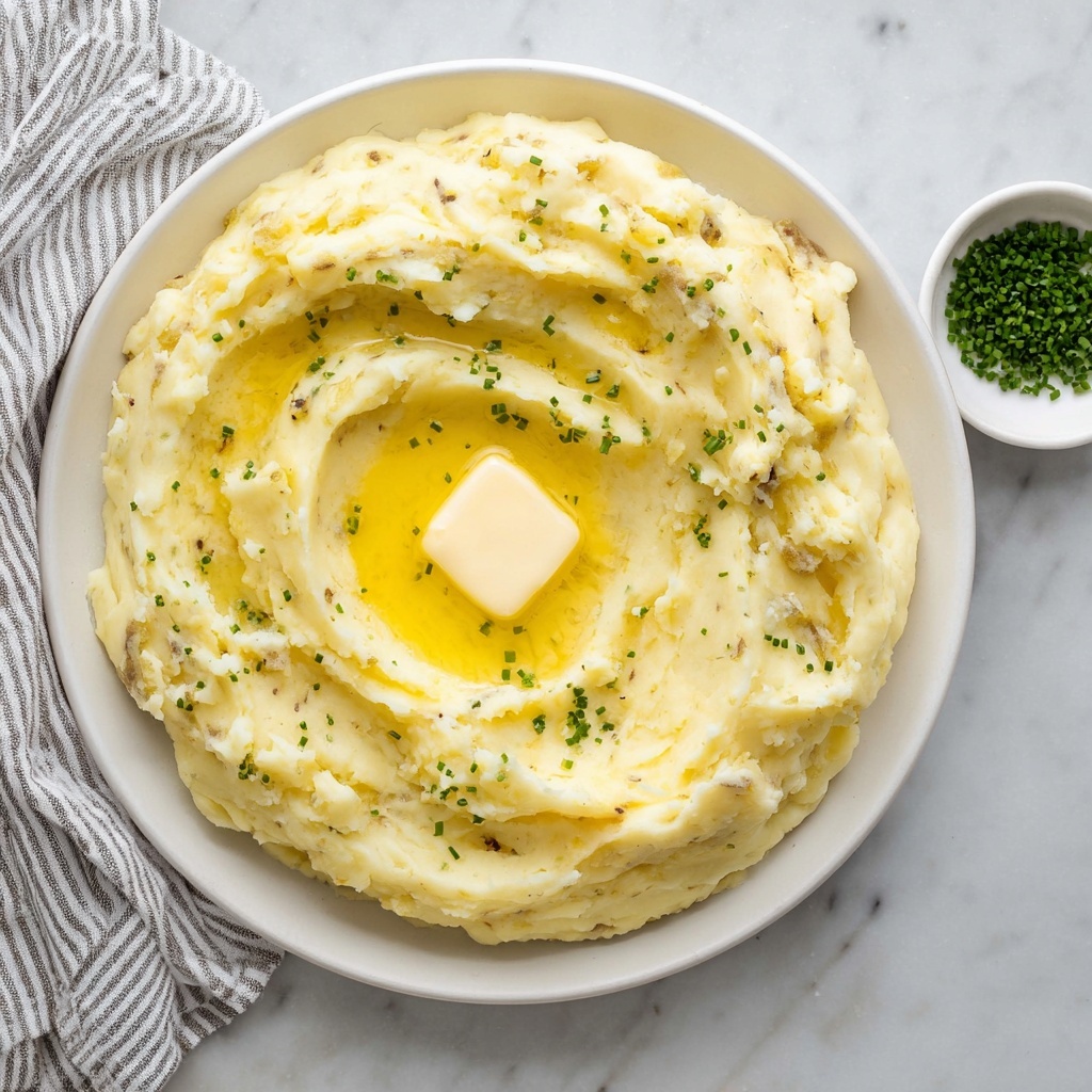 Roasted Garlic Mashed Potatoes with Thyme and Chives Recipe - Recipe Image
