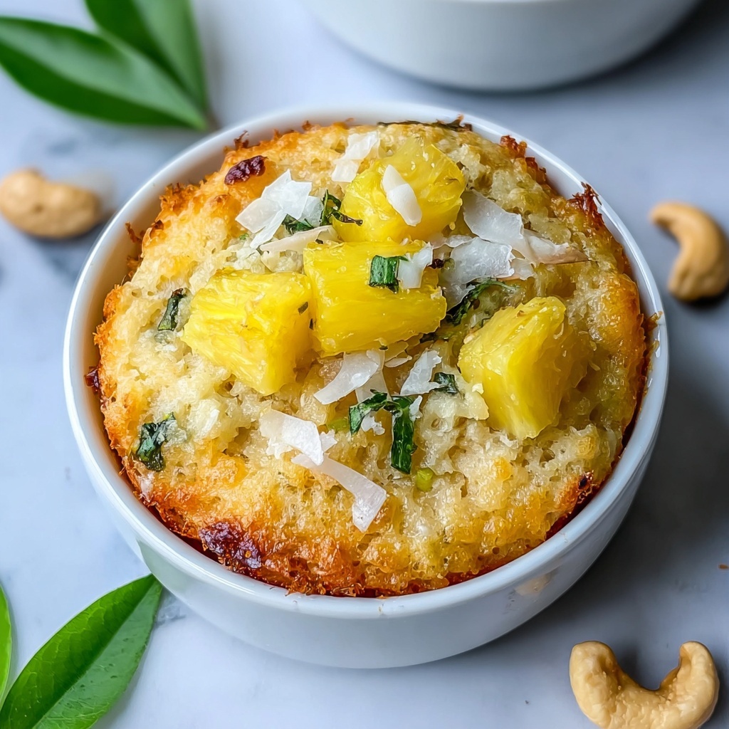 Healthy Coconut and Pineapple Cottage Cheese Muffins Recipe - Recipe Image