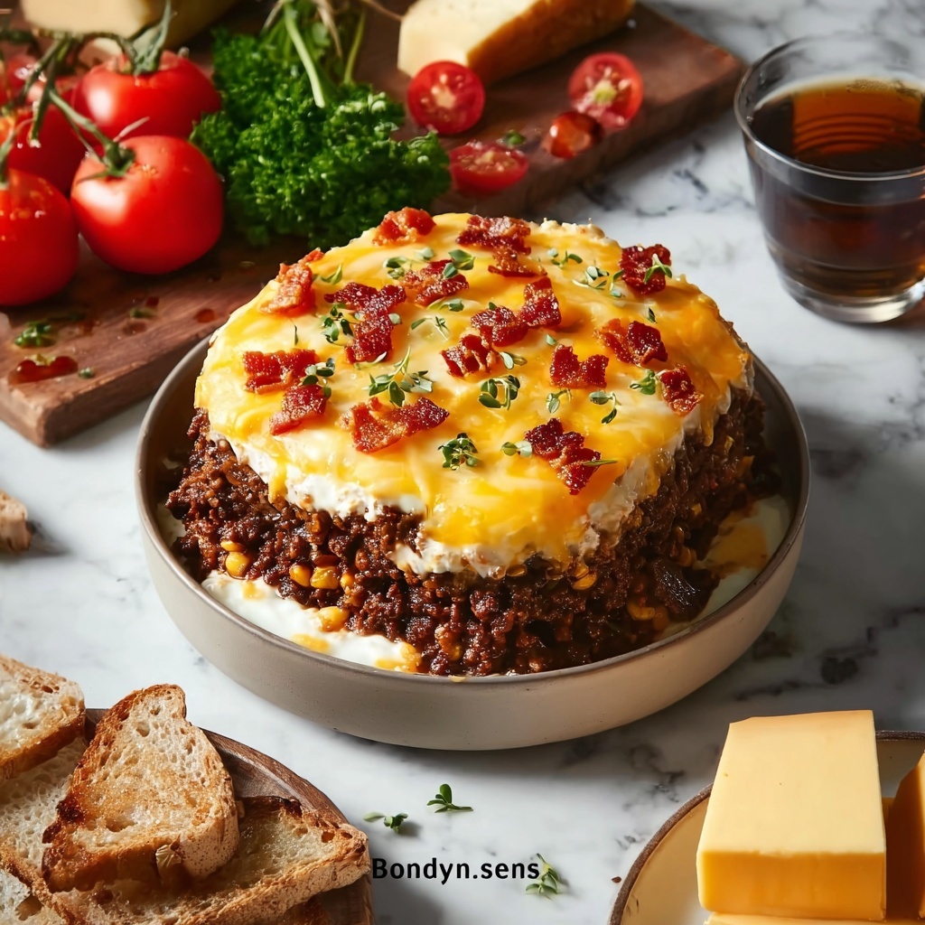 Low-Carb Bacon Cheeseburger Casserole Recipe - Recipe Image