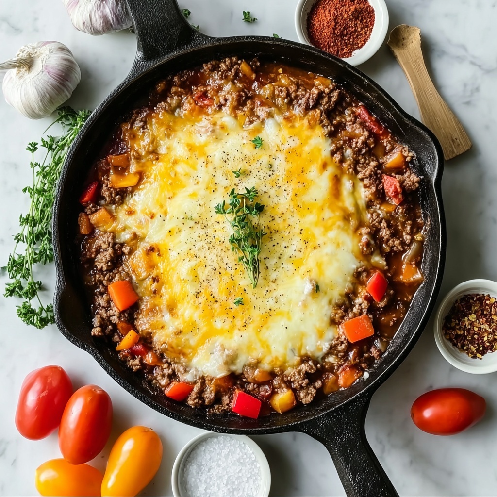 Carnivore Skillet Cheeseburger Casserole Recipe - Recipe Image