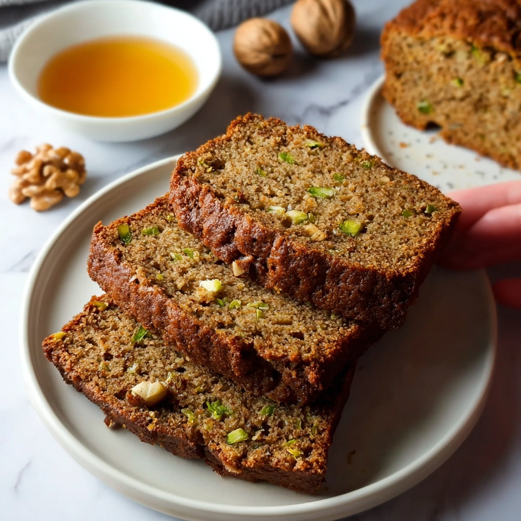 Moist Spiced Baked Zucchini Bread Recipe - Recipe Image