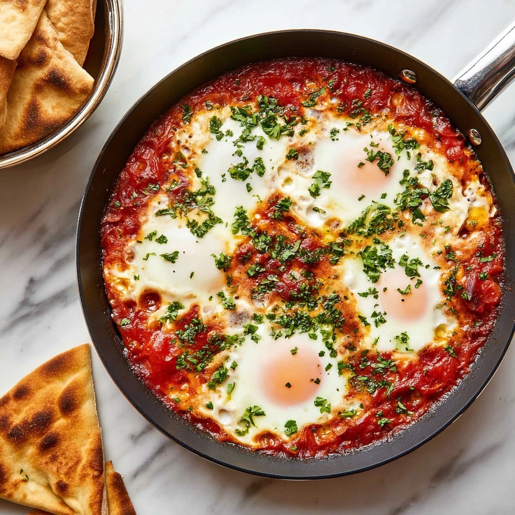 Shakshouka with Baked Eggs and Spiced Tomato Sauce Recipe - Recipe Image