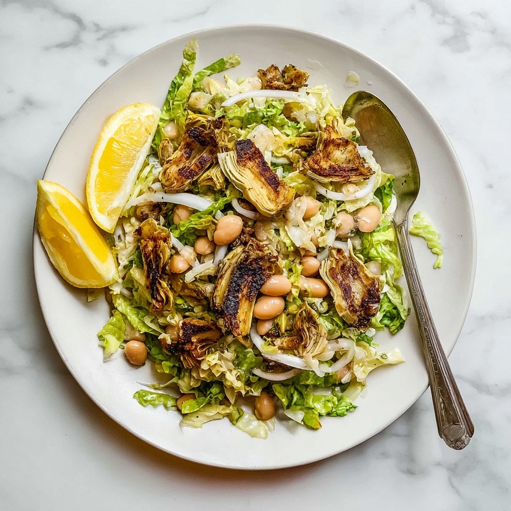Artichoke and White Bean Salad with Roasted Brussels Sprouts Recipe - Recipe Image