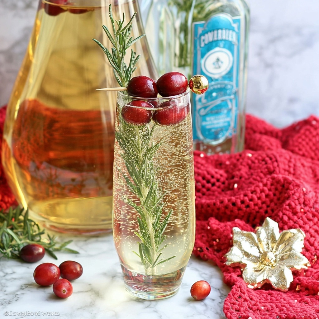 White Christmas Mimosa Recipe - Recipe Image