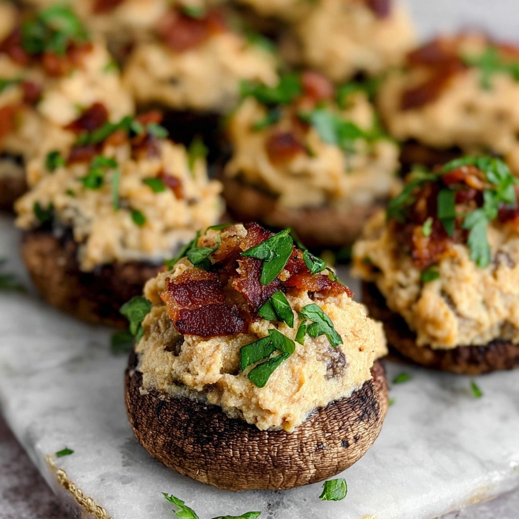 Bacon Stuffed Mushrooms Recipe - Recipe Image