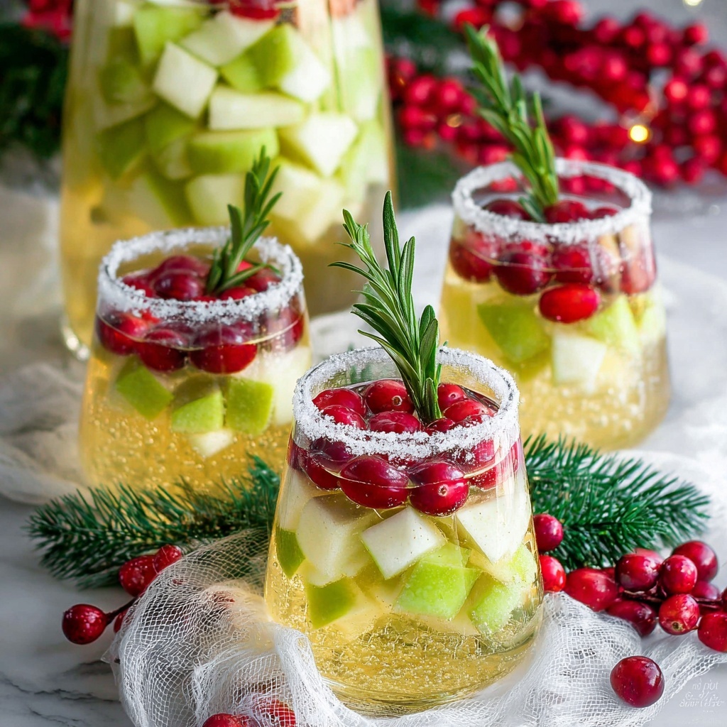 White Christmas Sangria Recipe - Recipe Image