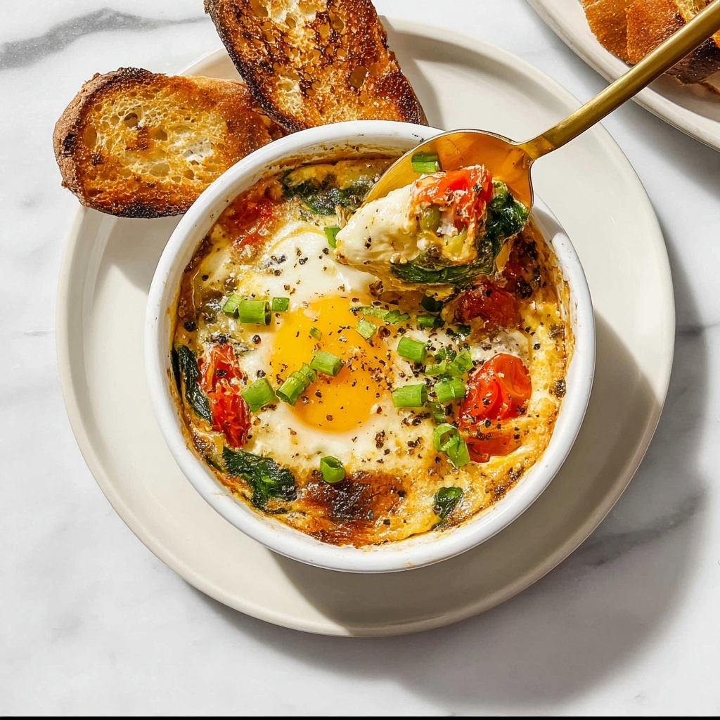 Baked Feta Eggs Recipe - Recipe Image