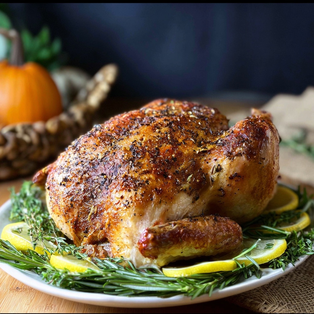 Dry Brined, Cajun-Seasoned Fried Turkey without Oil Recipe - Recipe Image