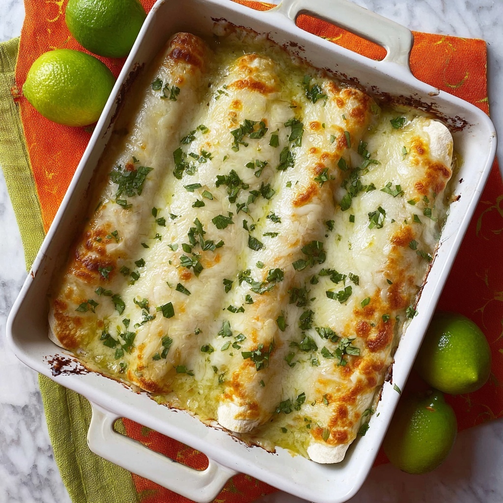 Leftover Turkey Enchiladas with Green Salsa and Crema Recipe - Recipe Image