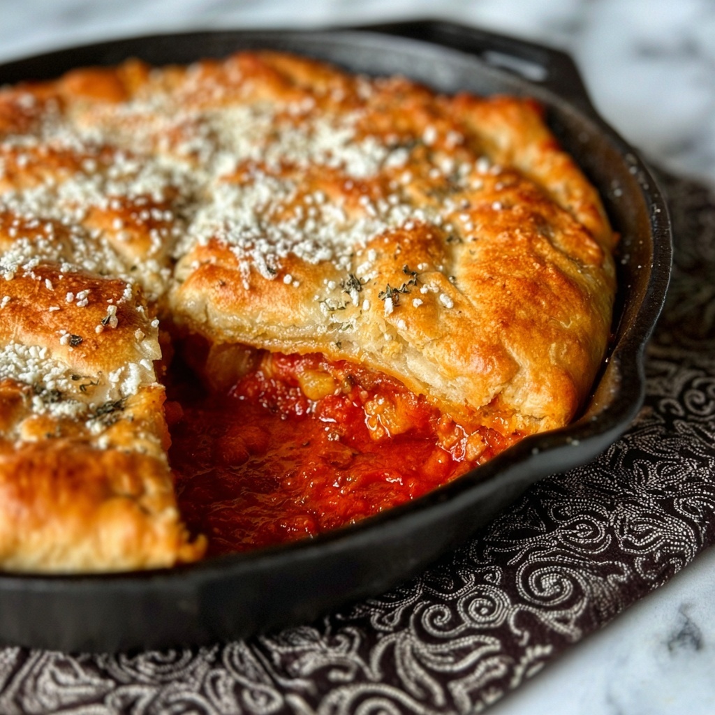 Chicken Parmesan Pot Pie Recipe - Recipe Image
