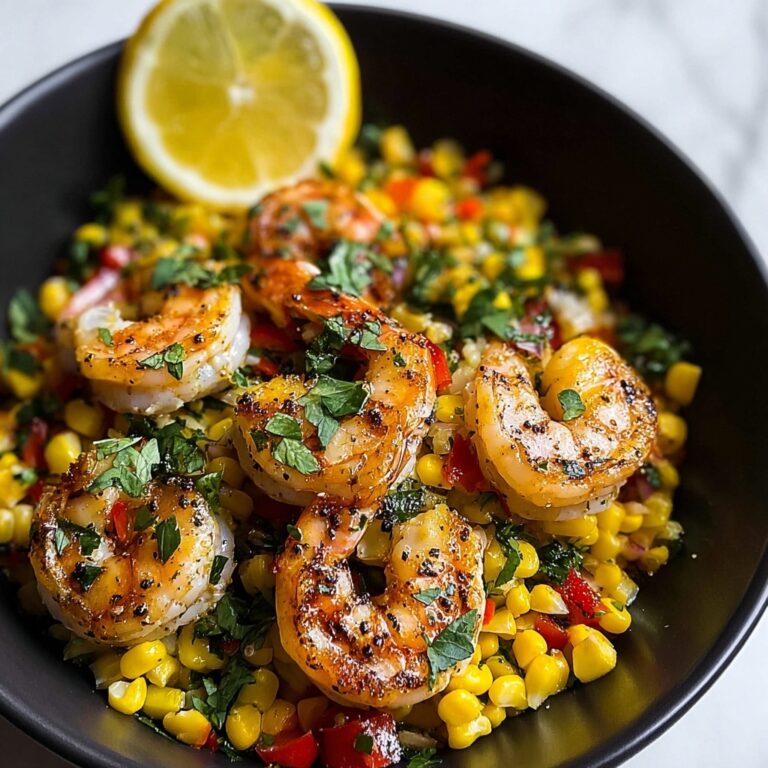 Shrimp with Mexican Street Corn Sauce Recipe