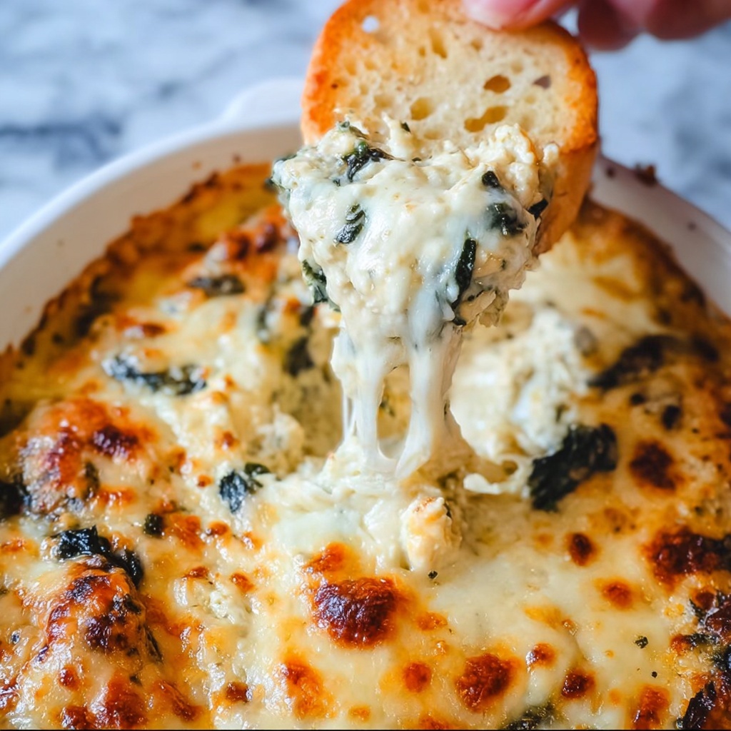 Extra Cheesy Spinach Artichoke Dip (Hot or Cold!) Recipe - Recipe Image