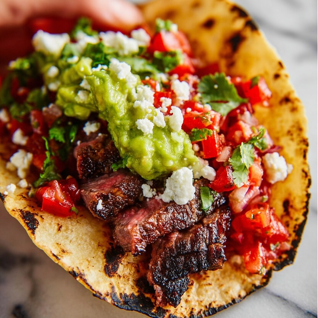 Perfect Carne Asada Tacos with Citrus-Marinated Skirt Steak Recipe - Recipe Image