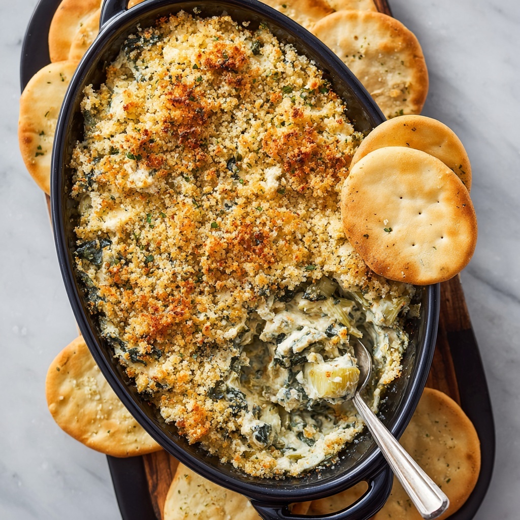 Baked Spinach Artichoke Dip Recipe - Recipe Image
