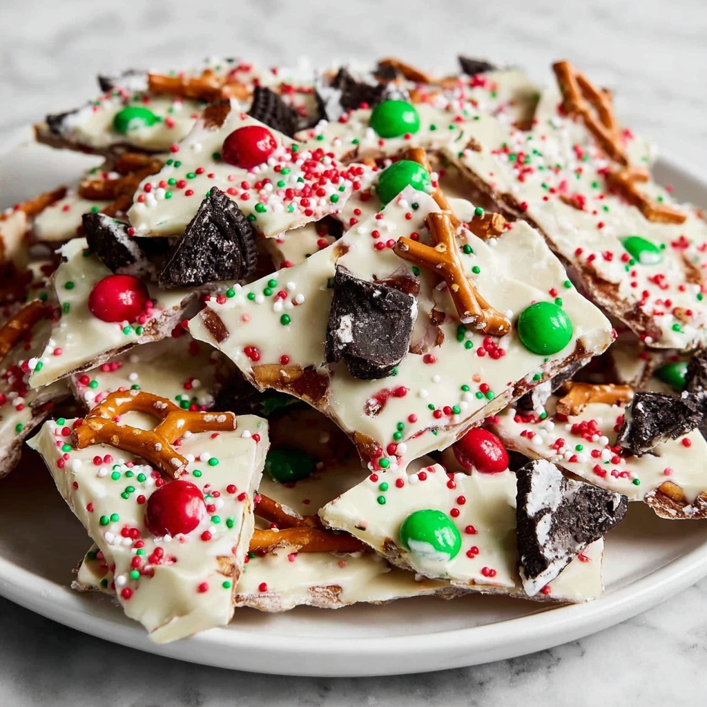 Christmas Oreo Peppermint Bark Recipe - Recipe Image