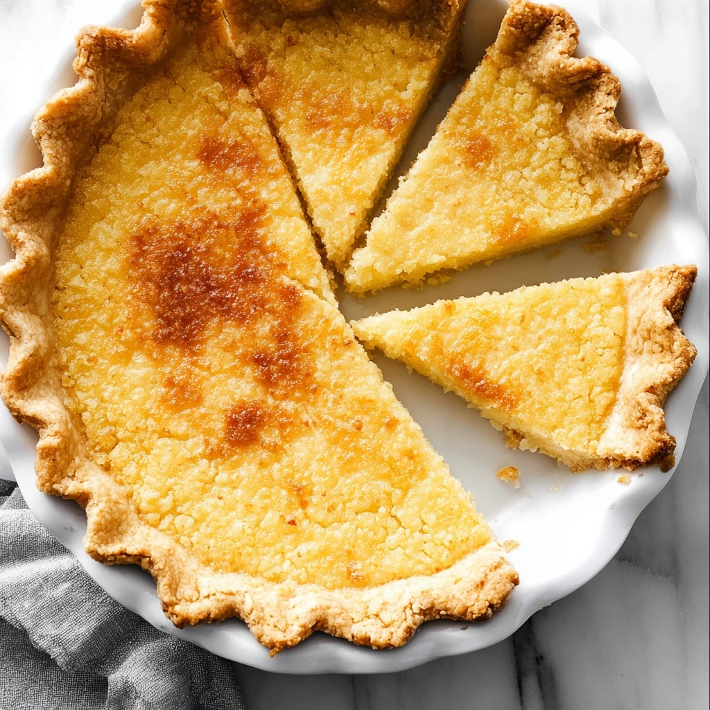 Buttermilk Lemon Custard Pie Recipe - Recipe Image