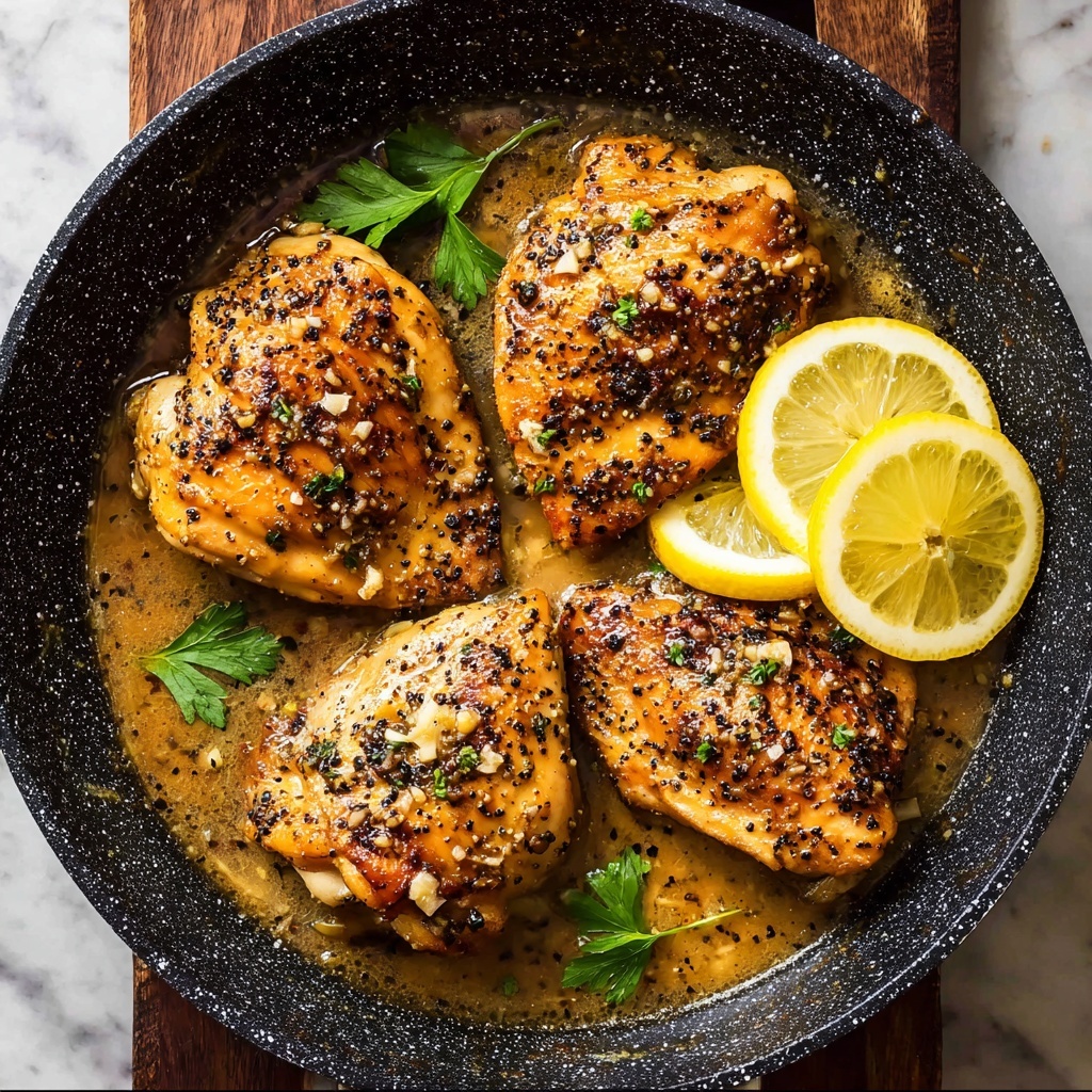 Lemon Pepper Chicken with Lemon Caper Sauce Recipe - Recipe Image