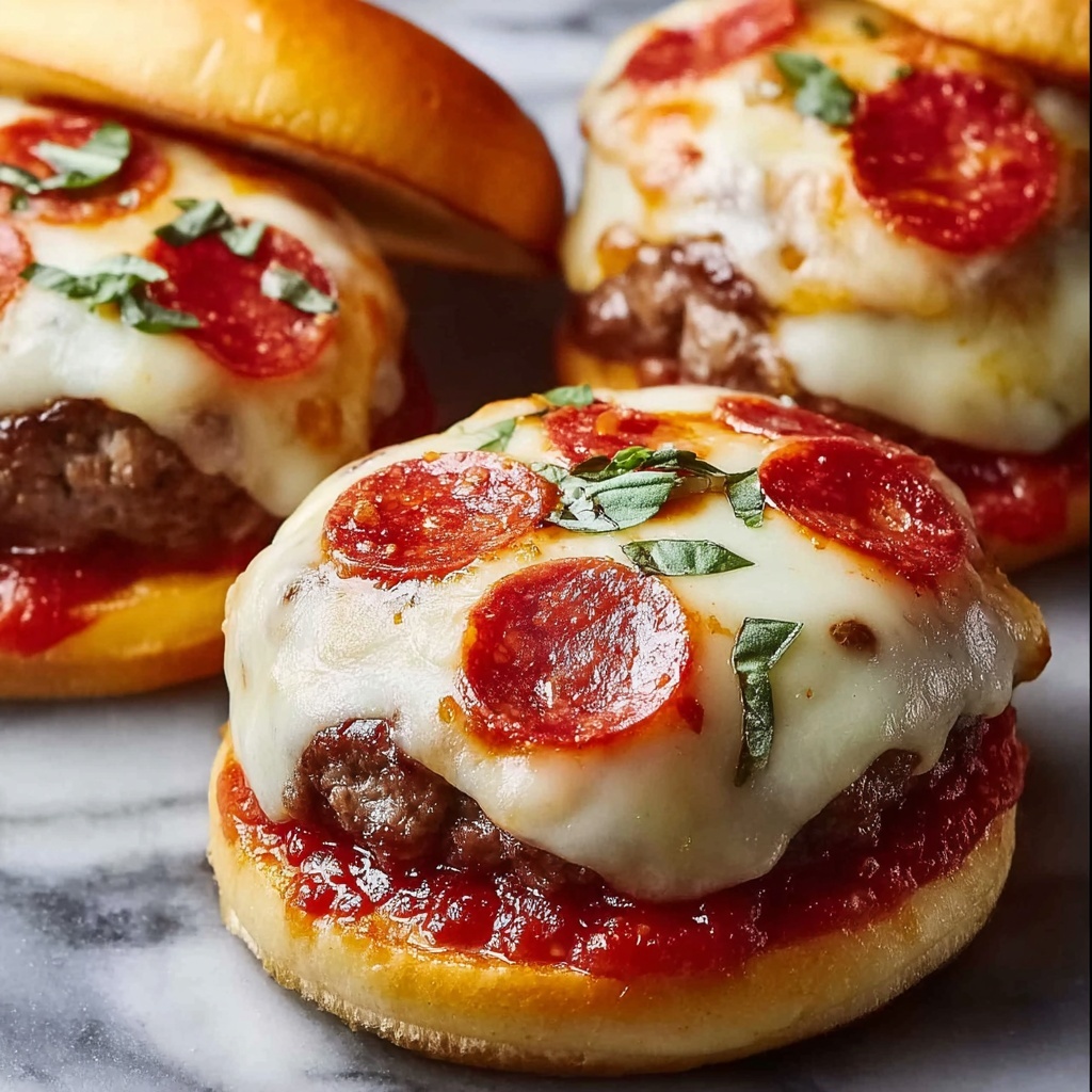 Pizza Burgers Recipe - Recipe Image